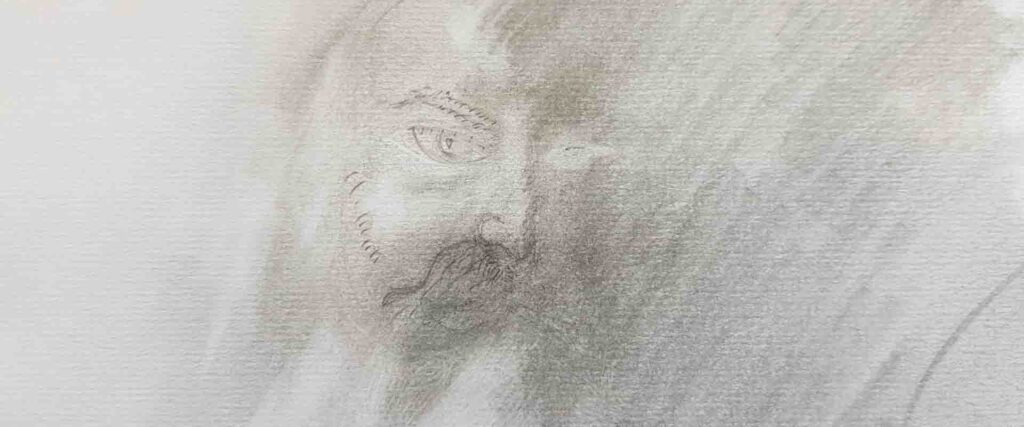 Disegno Osho Lidia Chiarello B&B & Meditation Center Zorba Il Buddha Passerano Marmorito (AT)