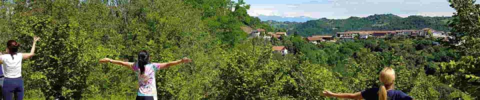 Percorso shinrin-yoku meditare nel bosco meditazione risveglio energetico B&B & Centro di Meditazione Zorba Il Buddha Passerano Marmorito (AT)