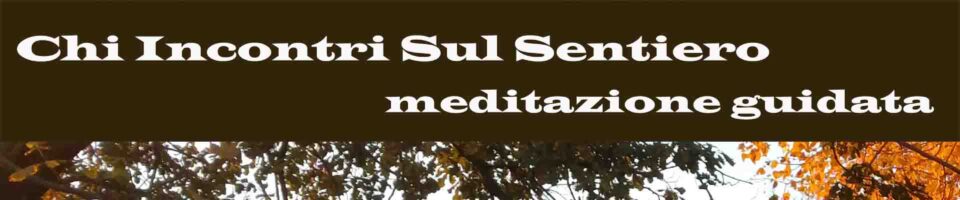 Chi incontri sul sentiero meditazione guidata Vipal Antonio Gianfranco Gualdi